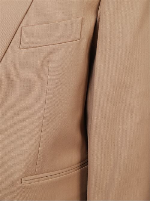 Blazer beige di THE FRANKIE SHOP caratterizzato dal modello oversize, spalle imbottite, monopetto e bottoni. THE FRANKIE SHOP | CROSBYBLFS21077211
